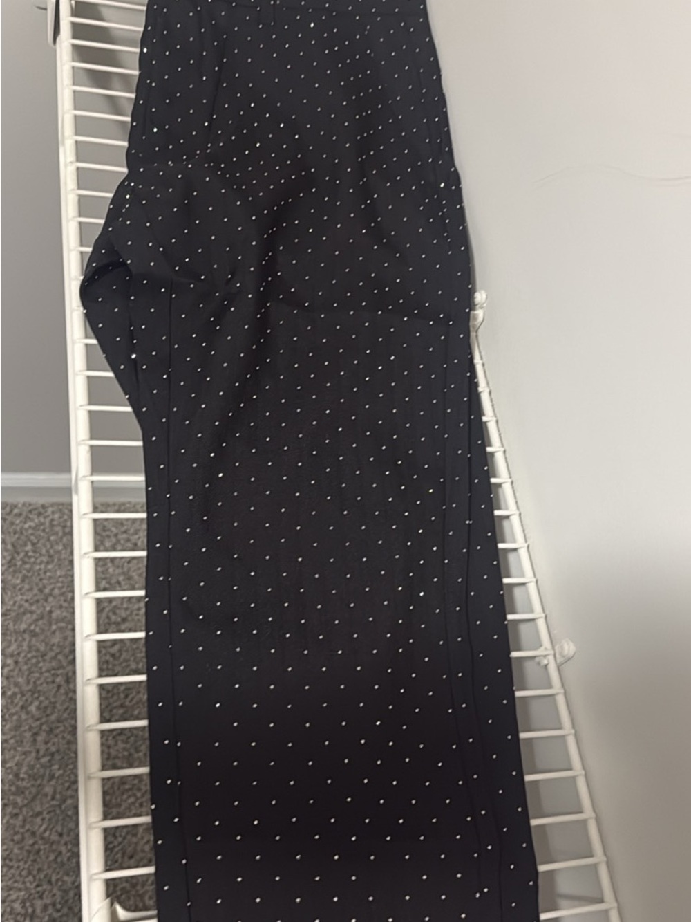 Black Rhinestone pants